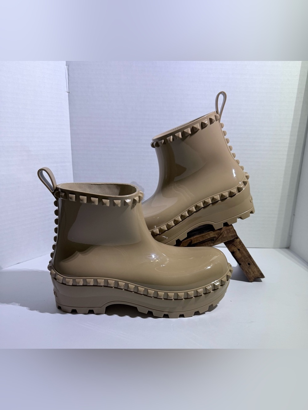 CARMEN SOL Made In Italy Graziano Jelly Studded Boots. Sz EU41 Retail $295